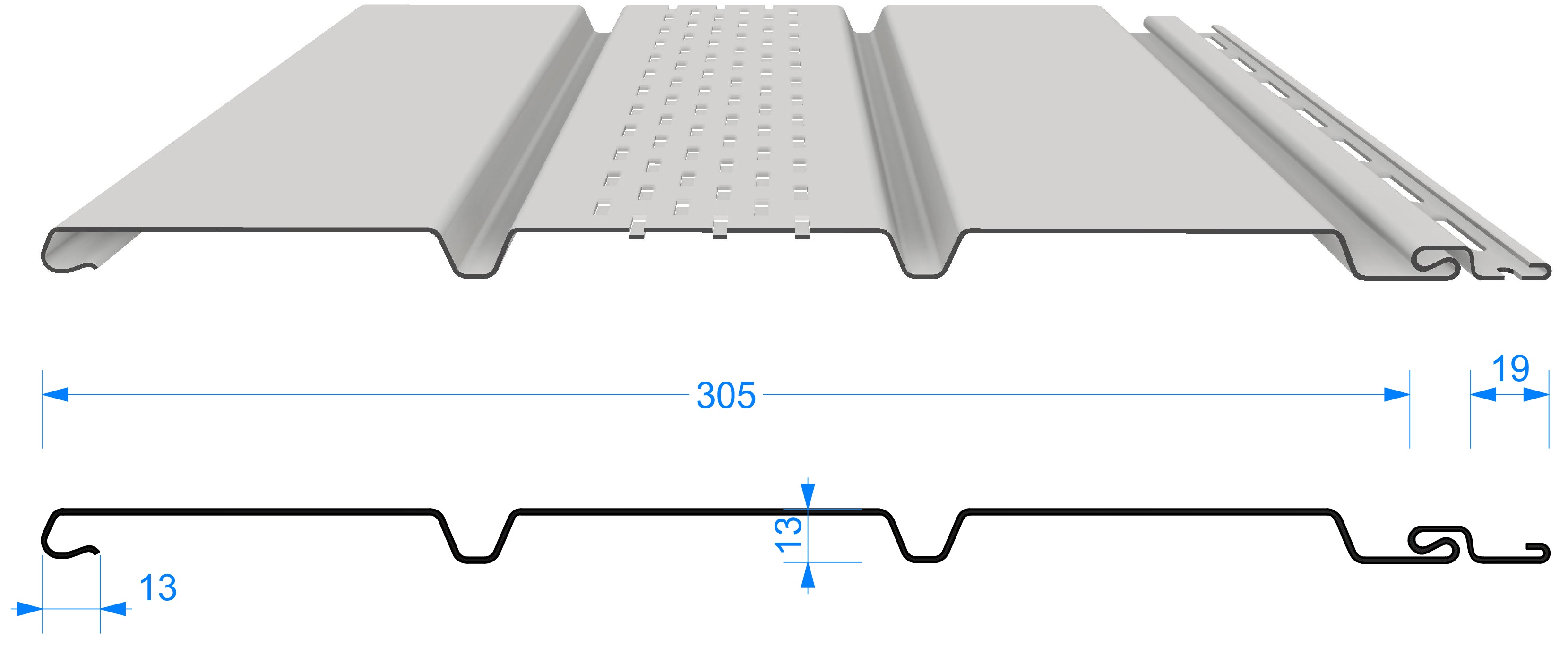 Софит Т4 с центральной перфорацией купить в Санкт-Петербурге