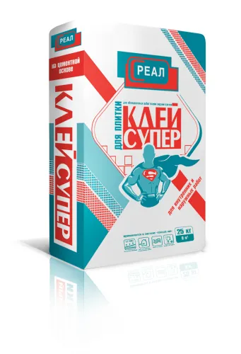 Клей для плитки РЕАЛ Супер (класс: С1T) купить в Санкт-Петербурге