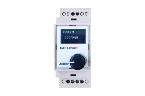 Терморегулятор Compact на шину DIN с датчиком температуры на проводе 16А ДЕВИ купить в Санкт-Петербурге