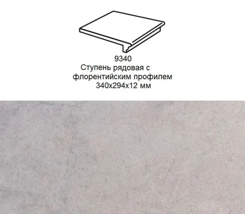 Ступень рядовая Stroher 9340 Keraplatte Aera флорентинер 720 baccar 340x294x12мм 4шт/уп купить в Санкт-Петербурге