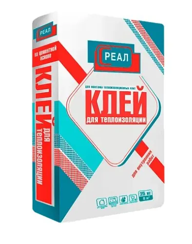 Клей Реал для теплоизоляции 25 кг купить в Санкт-Петербурге