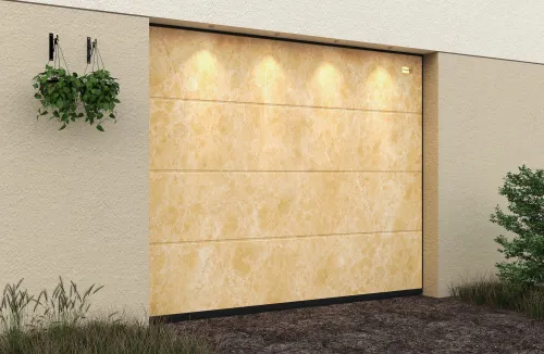 Ворота гаражные секционные Prestige Lux L-гофр smooth 2500х2125мм ALUTECH купить в Санкт-Петербурге