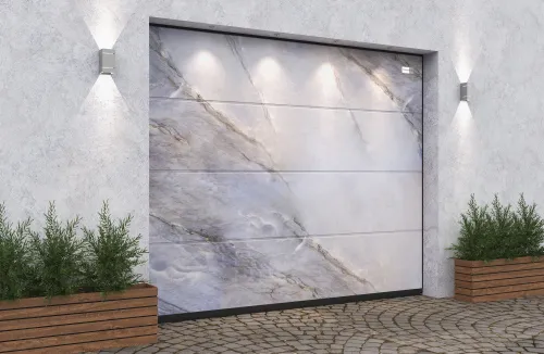 Ворота гаражные секционные Prestige Lux L-гофр smooth 2500х2125мм ALUTECH купить в Санкт-Петербурге