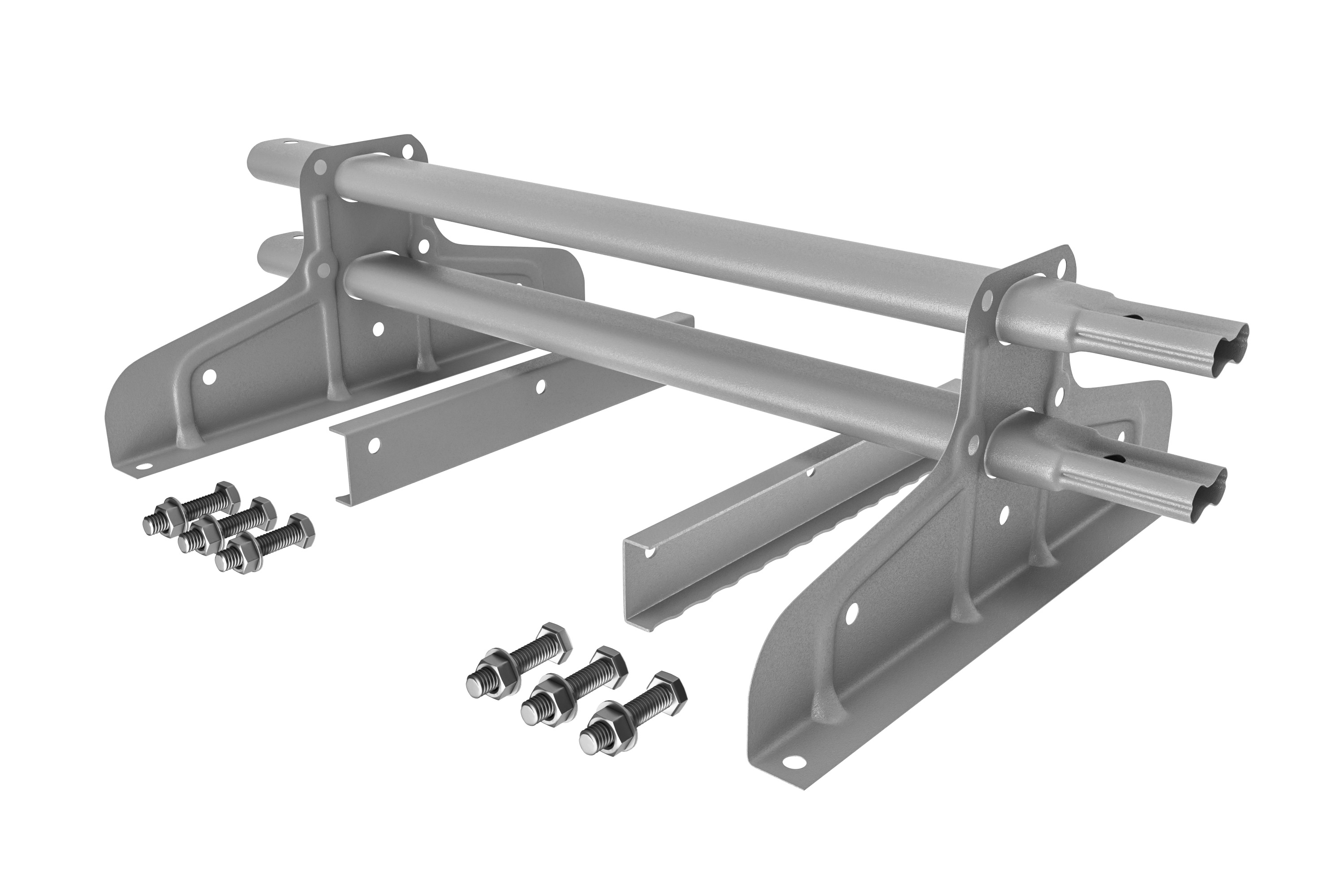 Снегозадержатель трубчатый AS для Фальца (комплект) оцинк  3м, серый