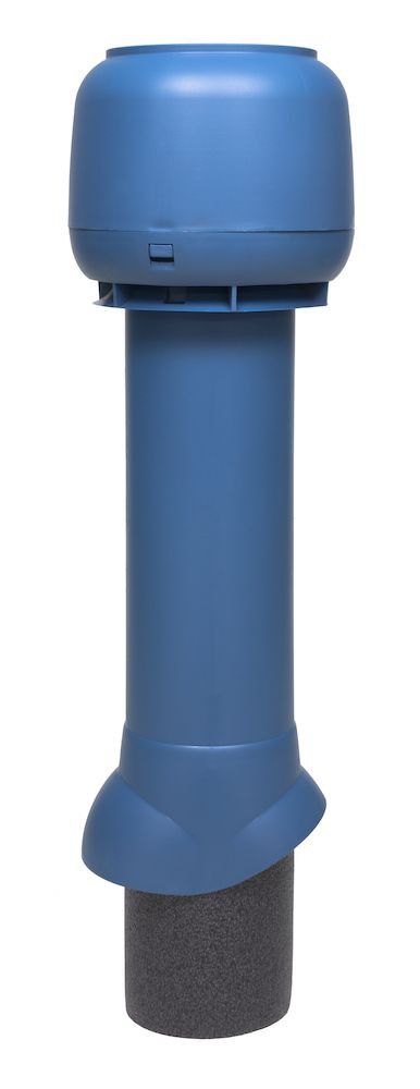 Теплоизолированный вентиляционный выход 125/160/700 Vilpe, синий (аналог RR35, RAL5009)