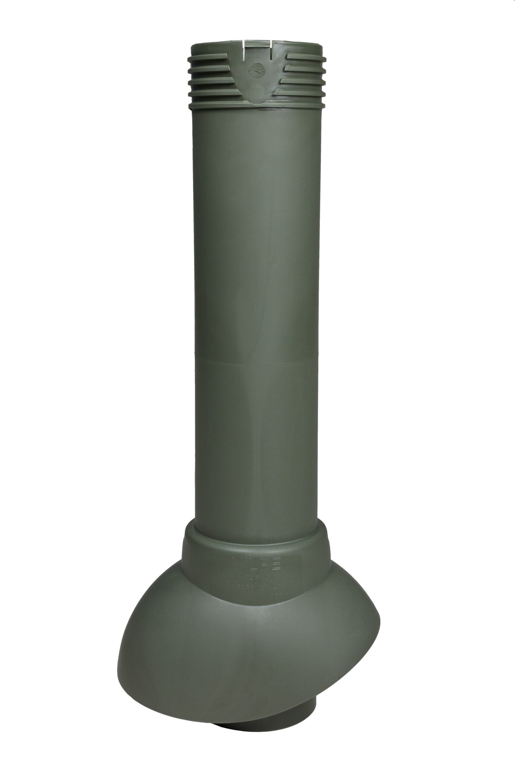 Вентиляционный выход канализации без утепления 110/500 Vilpe, зеленый (аналог RR11, RAL6020)