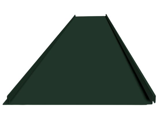 Фальц самозащёлкивающийся с карнизным подгибом ArmoPural (Matt) BT, Самозащелкивающийся фальц темно-зеленый RR11