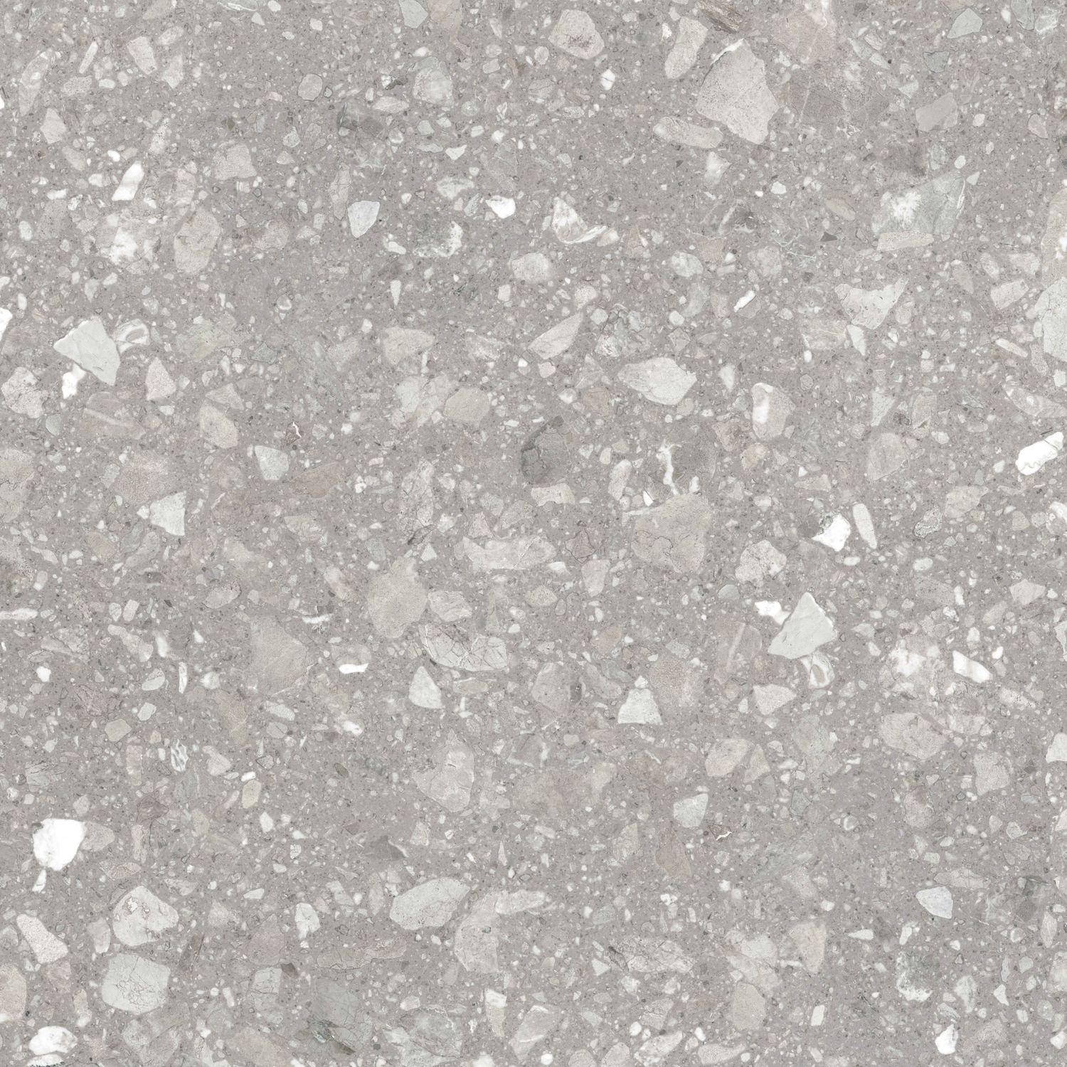 Керамогранит Gracia Ceramica Terrazzo matt grey PG 01 камень 600х600х10мм 1,44м2/4шт/уп, matt grey, камень