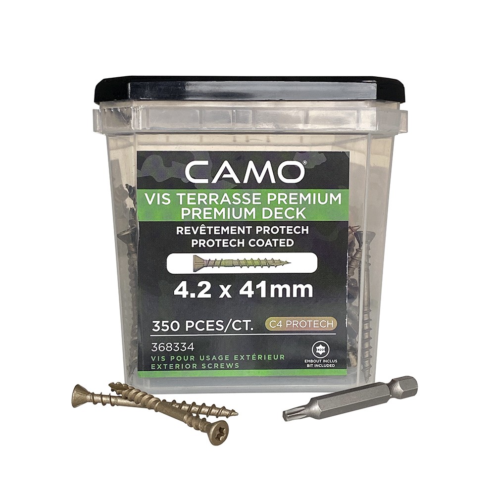 Упаковка саморезов CAMO PREMIUM DECKING SCREW PROTECH C4 T20 41х4.2 мм 350шт/уп