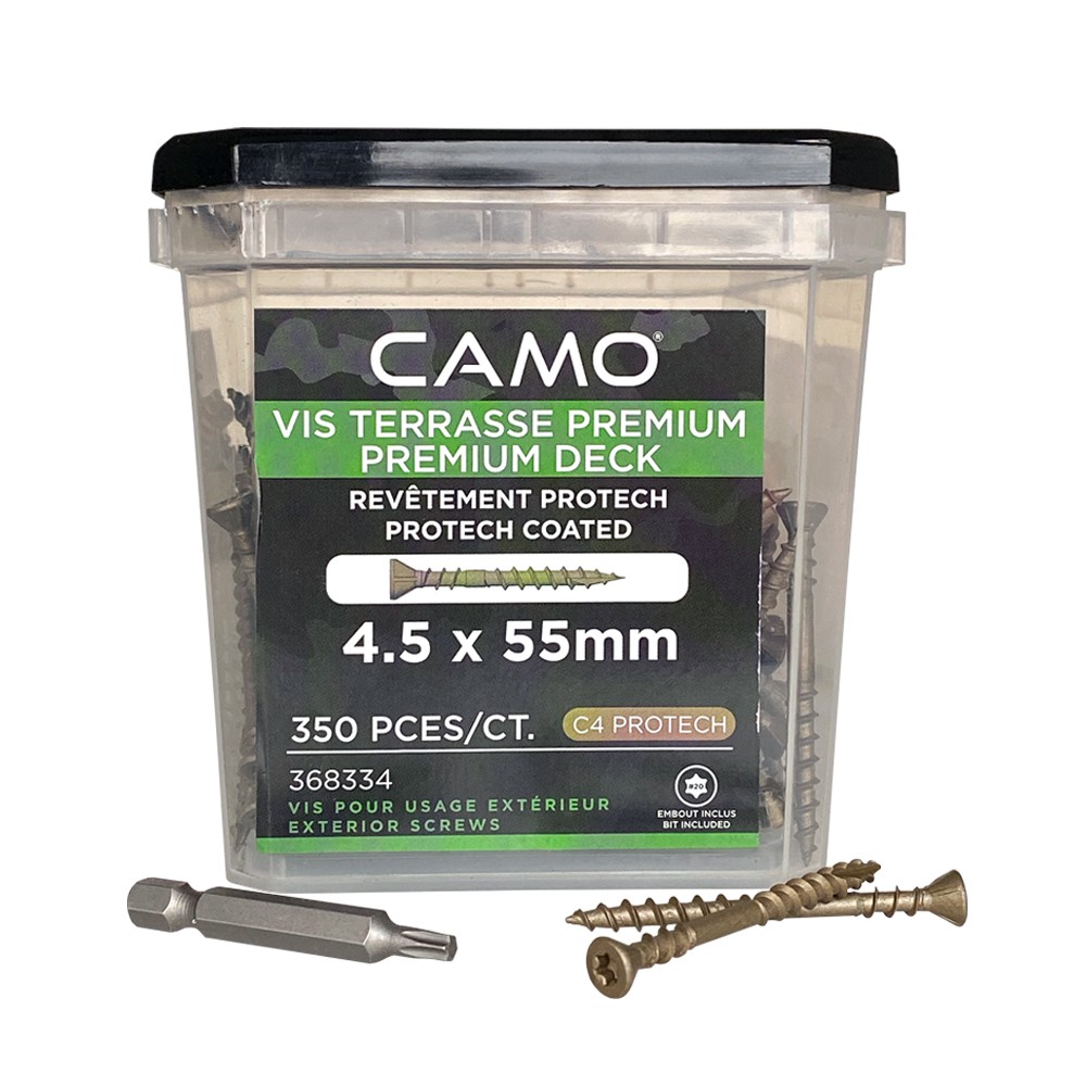 Упаковка саморезов CAMO PREMIUM DECKING SCREW PROTECH C4 T20 55х4.5 мм 350шт/уп