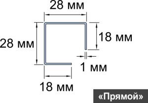 Соединительный профиль для внешних углов, 300 мм