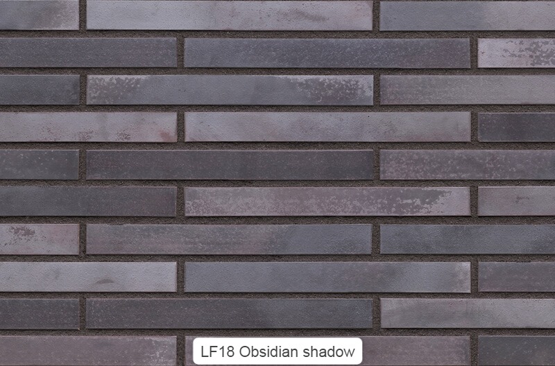 Obsidian  shadow  (LF18) клинкерная плитка ригель, Obsidian  shadow  (LF18) клинкерная плитка ригель