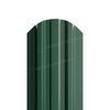 Штакетник металлический МП LANE-O М-образный фигурный верх PE 0,45мм темно-зеленый 6005