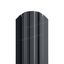 Штакетник металлический LANE-O М-образный фигурный верх PE 0,45мм темно-серый 7024