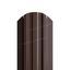 Штакетник металлический LANE-O М-образный фигурный верх PE 0,45мм темно-коричневый RR32