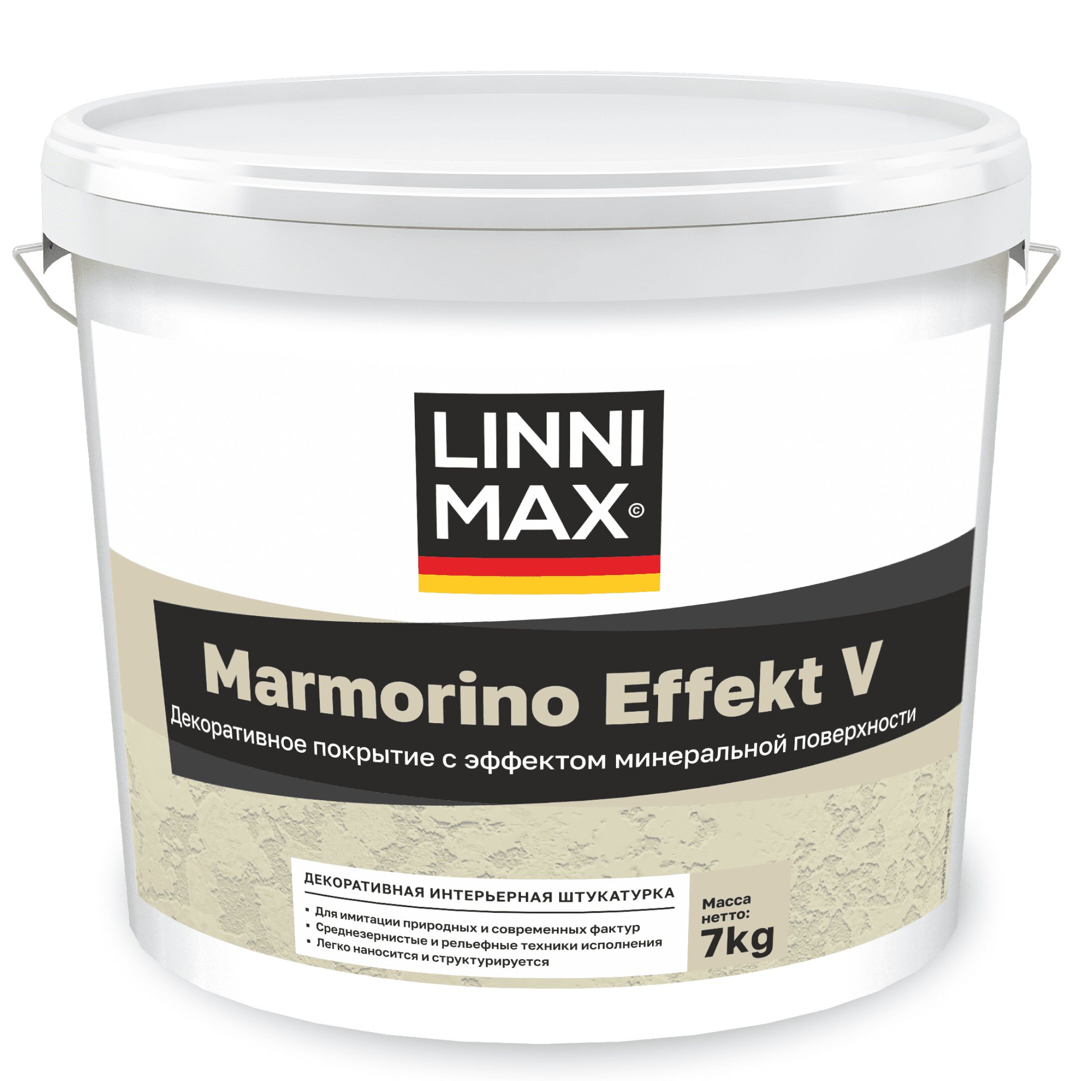 Marmorino Effect V 14кг Декоративная интерьерная штукатурка LINNIMAX, Marmorino Effect V 14кг Декоративная интерьерная штукатурка LINNIMAX