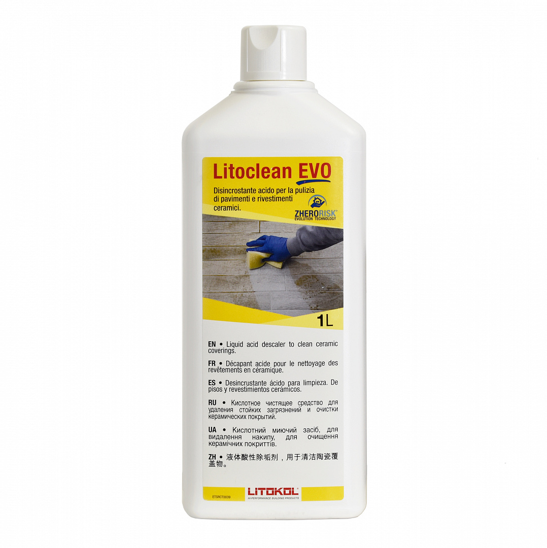 LITOCLEAN EVO 1л Очистка облицовки розовый LITOKOL, розовый