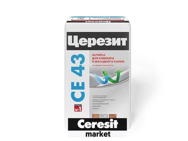 CE 43 25кг Затирка высокопрочная графит 16 Ceresit, 16 (графит)