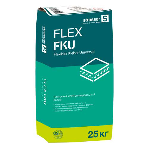 FLEX FKU 25кг Клей плиточный универсальный C2 TE Quick-Mix, FLEX FKU 25кг Клей плиточный универсальный C2 TE Quick-Mix