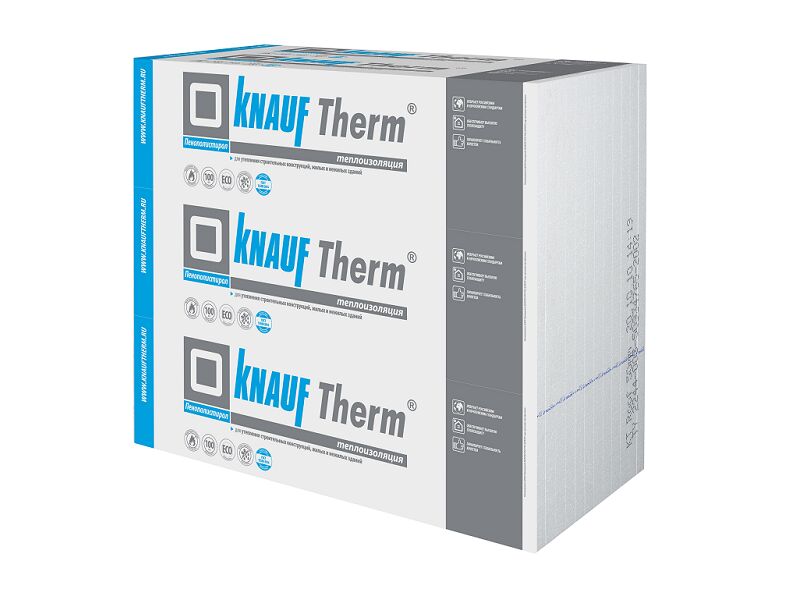 KNAUF Therm® СТЕНА Pro 150мм, 12 плит, 14.4м2, 1000х1200мм, 0.72м3, белый