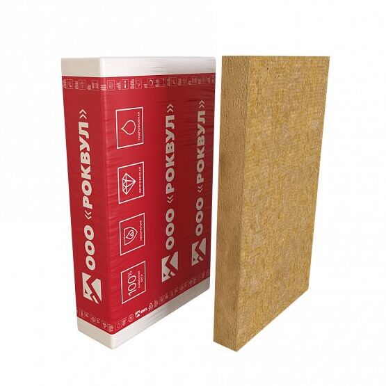 Rockwool Фасад Баттс ОПТИМА 100мм, 2 плиты, 1.44м2, 600х1200мм, 0.144м3, Rockwool ФАСАД БАТТС Оптима 100х600х1200/2шт/1.44м2/0.144м3 (48упак/палл)