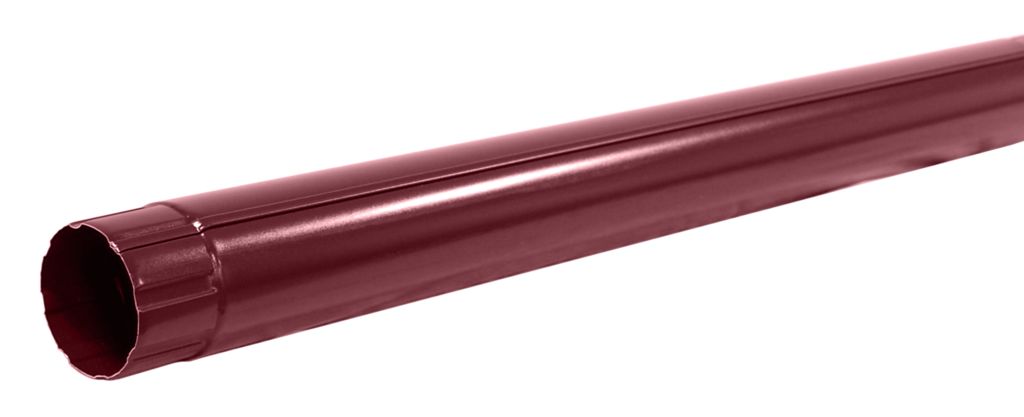 Труба водосточная 3м металлическая D90, 3005 темно-красный