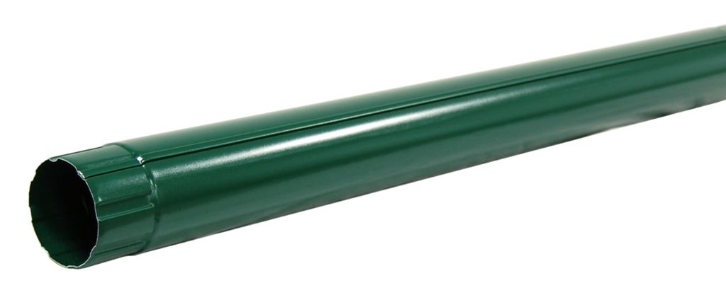 Труба водосточная 3м металлическая D90, 6005 зеленый