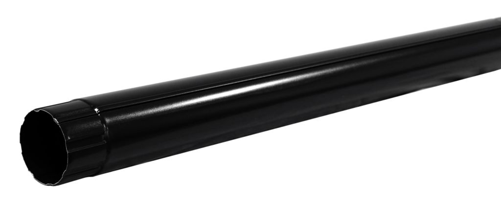 Труба водосточная 3м металлическая D90, 9005 черный