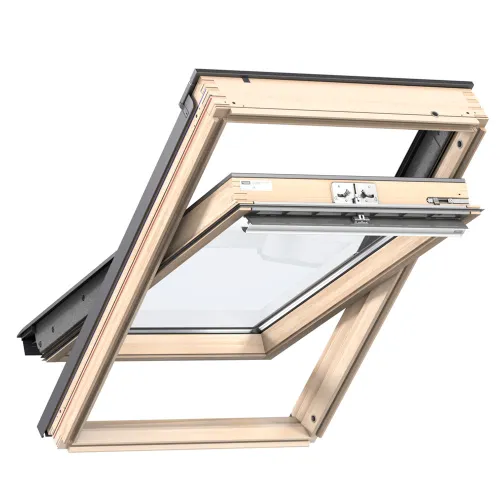 Мансардное деревянное двухкамерное окно Velux (Велюкс) GLL SK08 1061 114х140 см (ручка сверху) купить в Санкт-Петербурге